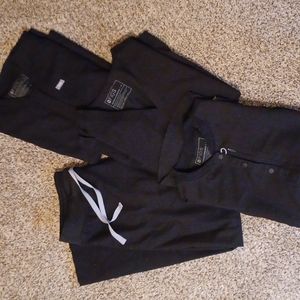 Figs scrub set, black, medium